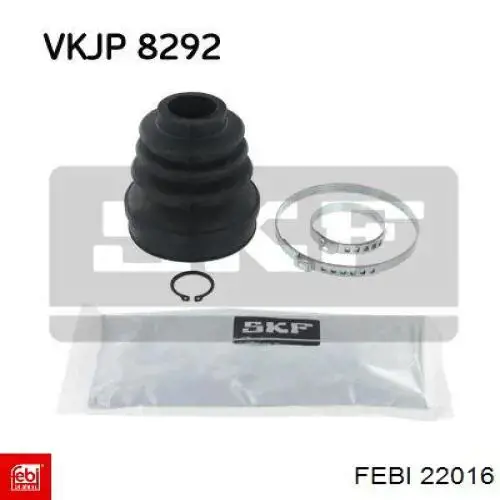Compre 22016 Febi Bota de proteção interna de junta homocinética do semieixo dianteiro