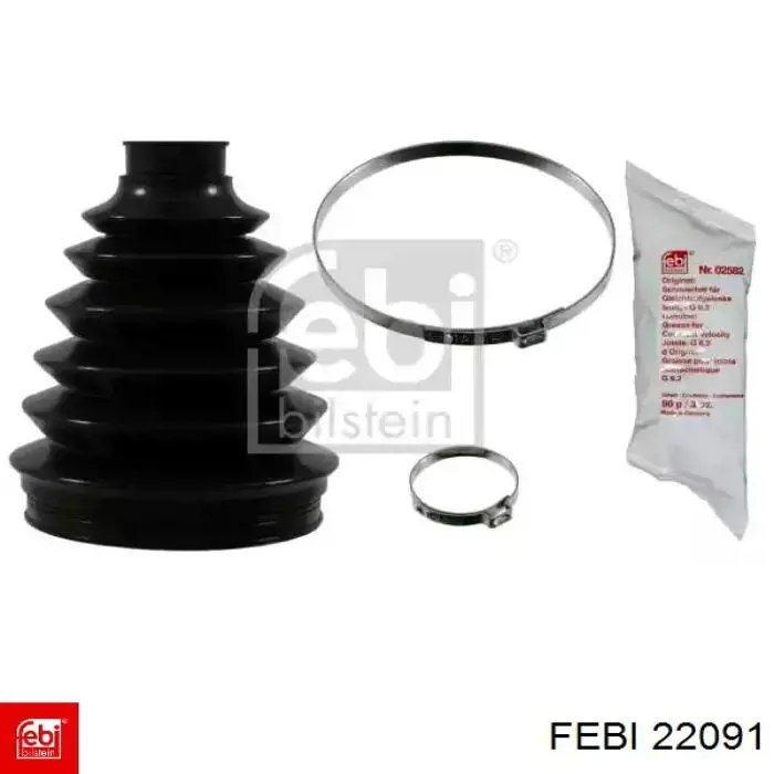 Bota de proteção externa de junta homocinética do semieixo dianteiro Febi 22091 preço, a partir de 17,34 USD