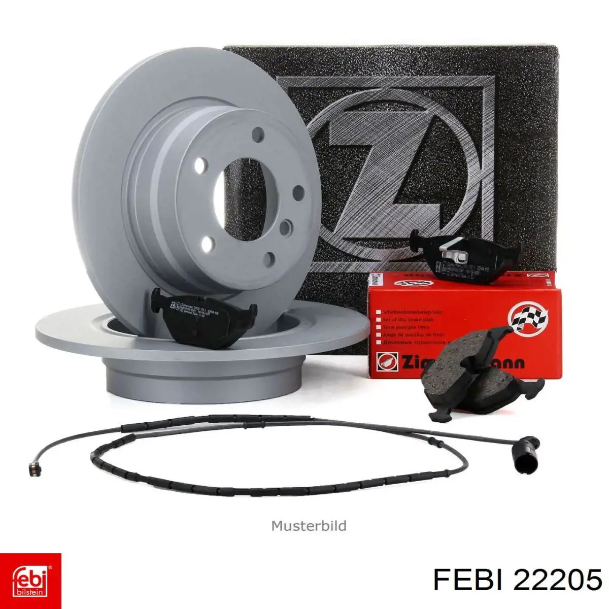 Compre 22205 Febi Disco do freio traseiro