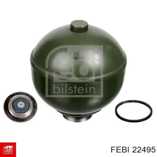 Compre 22495 Febi Acumulador hidráulico dianteiro do sistema de amortecimento