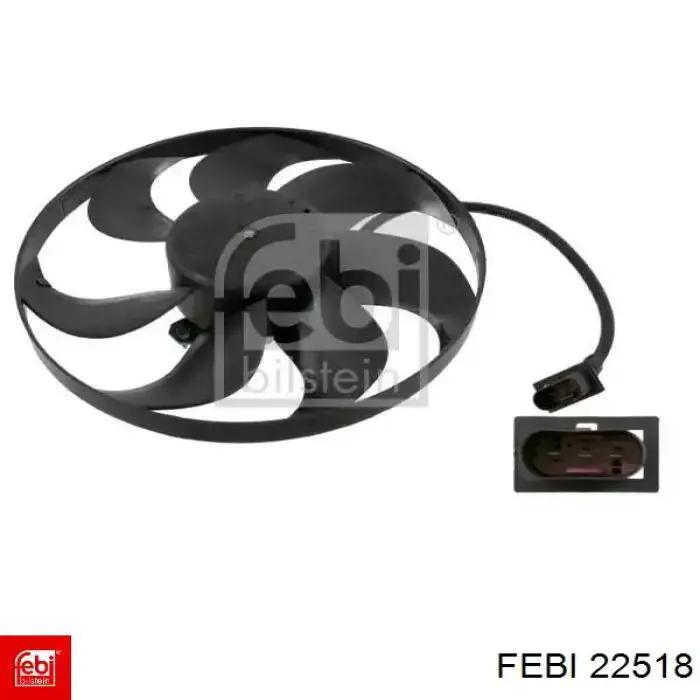 Ventilador elétrico de esfriamento montado (motor + roda de aletas) Febi 22518 preço, a partir de 71,18 USD