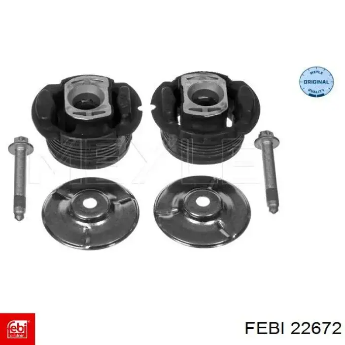 Compre 22672 Febi Bloco silencioso de viga traseira (de plataforma veicular)