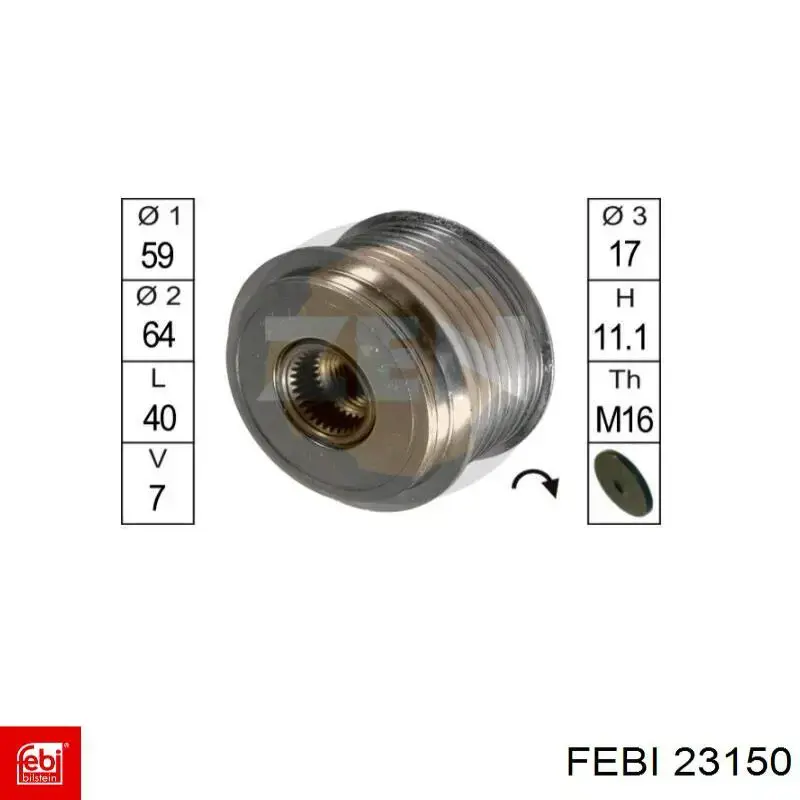 Compre 23150 Febi Braço oscilante inferior esquerdo de suspensão dianteira