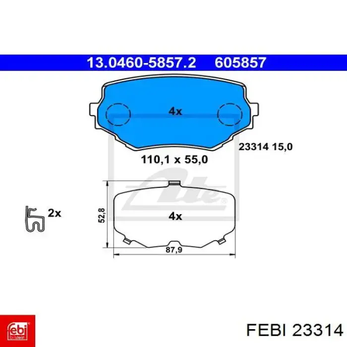 Compre 23314 Febi Rolamento de cubo traseiro