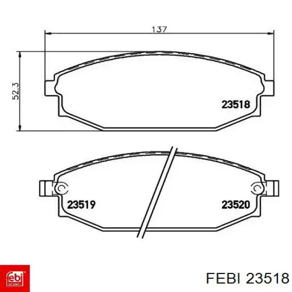 Compre 23518 Febi Pára-choque (grade de proteção) de amortecedor traseiro