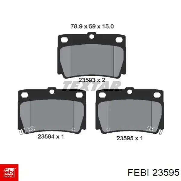 Compre 23595 Febi Kit de reparação da cremalheira da direção (do mecanismo), (kit de vedantes)