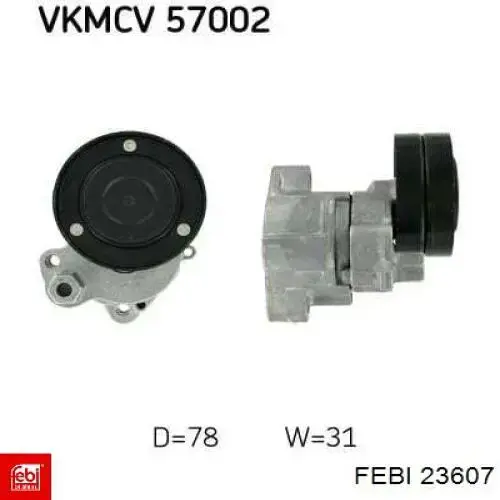 Reguladora de tensão da correia de transmissão Febi 23607 preço, a partir de 78,81 USD