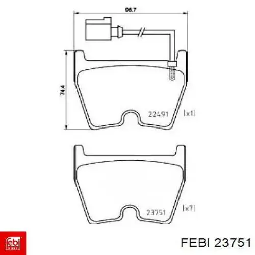 Compre 23751 Febi Coxim (suporte) direito de motor