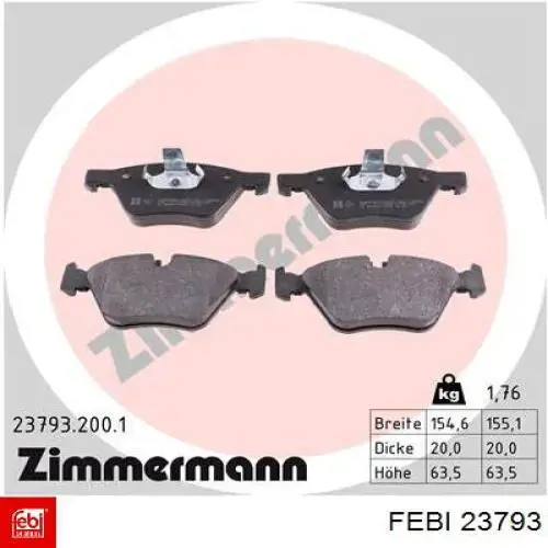 Compre 23793 Febi Acumulador hidráulico traseiro do sistema de amortecimento