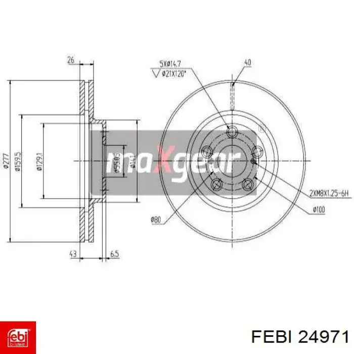 Compre 24971 Febi Braço oscilante inferior esquerdo de suspensão dianteira