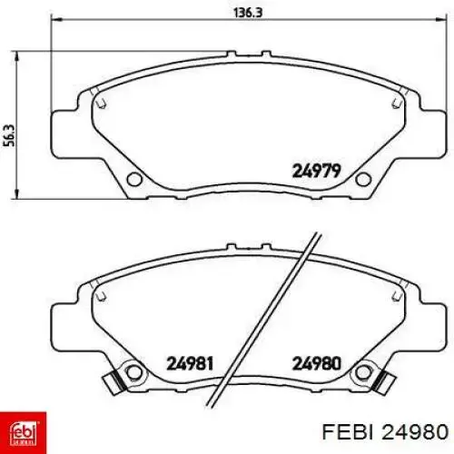 Charneira da haste de mudança Febi 24980 preço, a partir de 66,92 USD