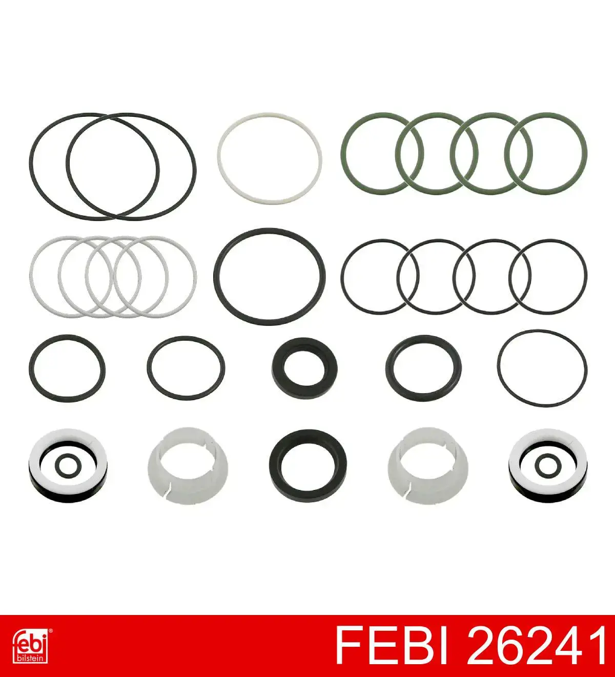 Kit de reparação da cremalheira da direção (do mecanismo), (kit de vedantes) Febi 26241 preço, a partir de 70,87 USD