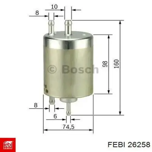 Compre 26258 Febi Filtro de combustível