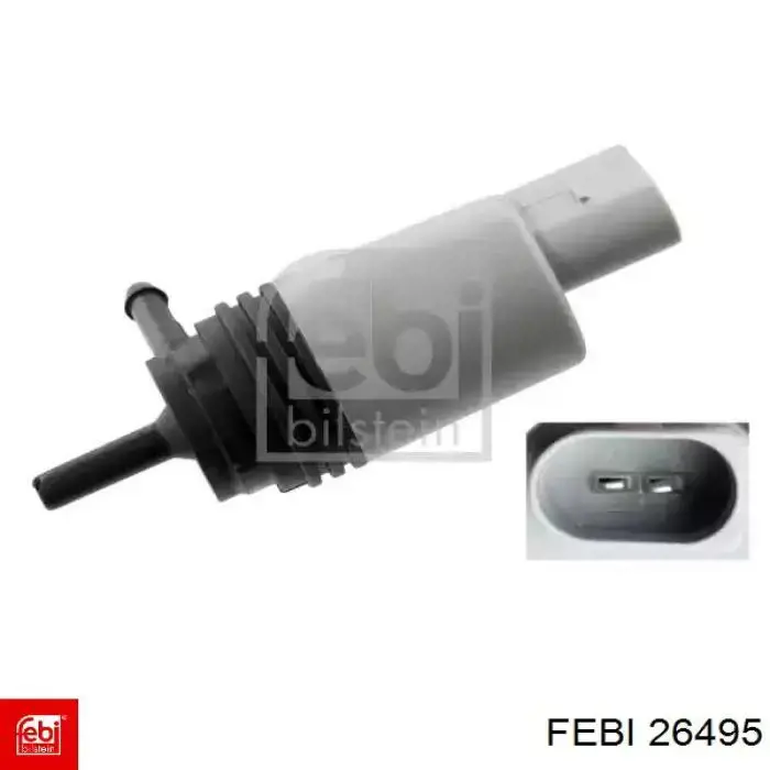 Bomba de motor de fluido para lavador de vidro dianteiro Febi 26495 preço, a partir de 15,95 USD
