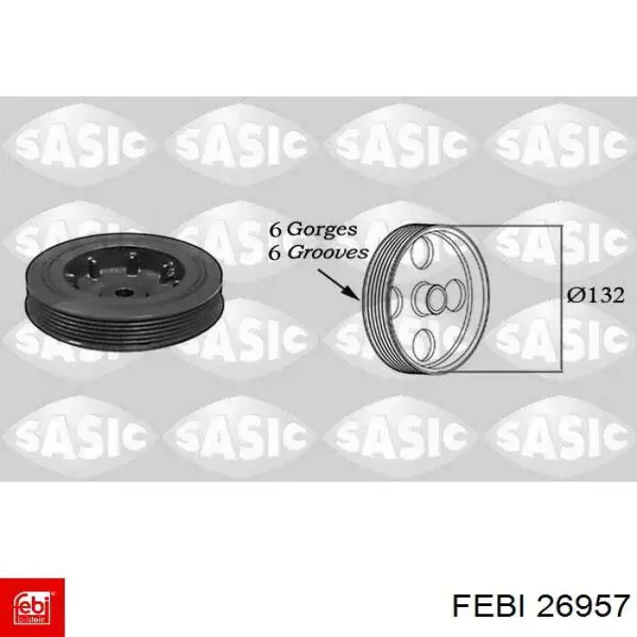 Compre 26957 Febi Polia de cambota