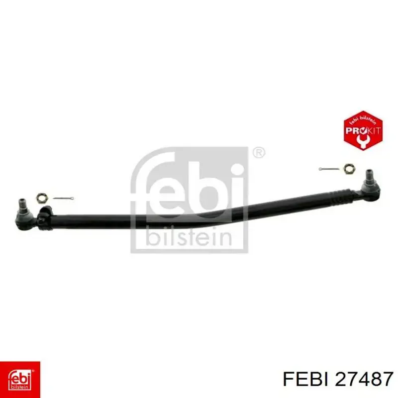 Compre 27487 Febi Tração de direção de suspensão dianteira longitudinal