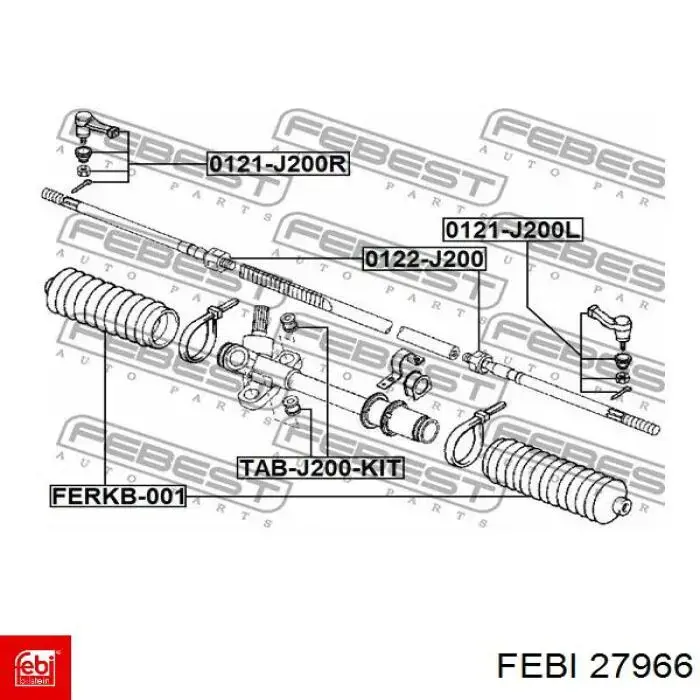 Compre 27966 Febi Tração de direção