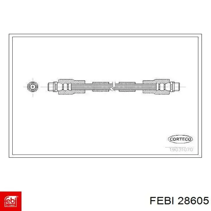 Compre 28605 Febi Mangueira do freio dianteira