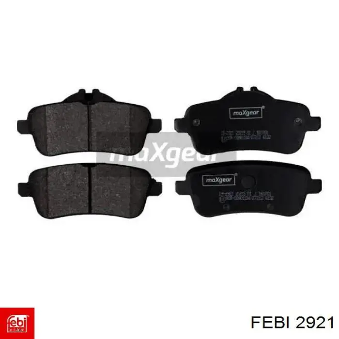 Árvore distribuidora de motor 2921 Febi