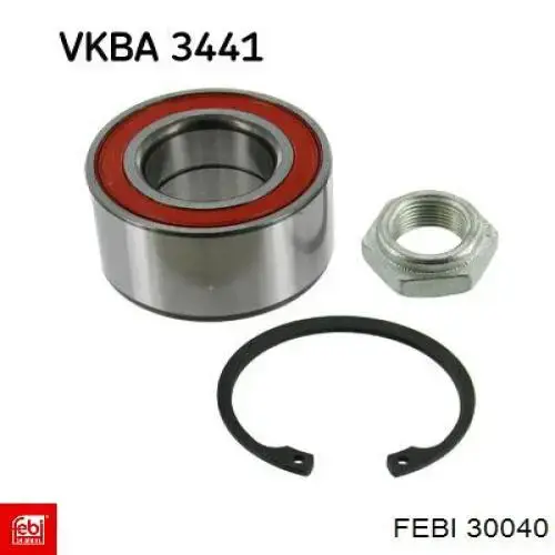 Compre 30040 Febi Rolamento de cubo dianteiro
