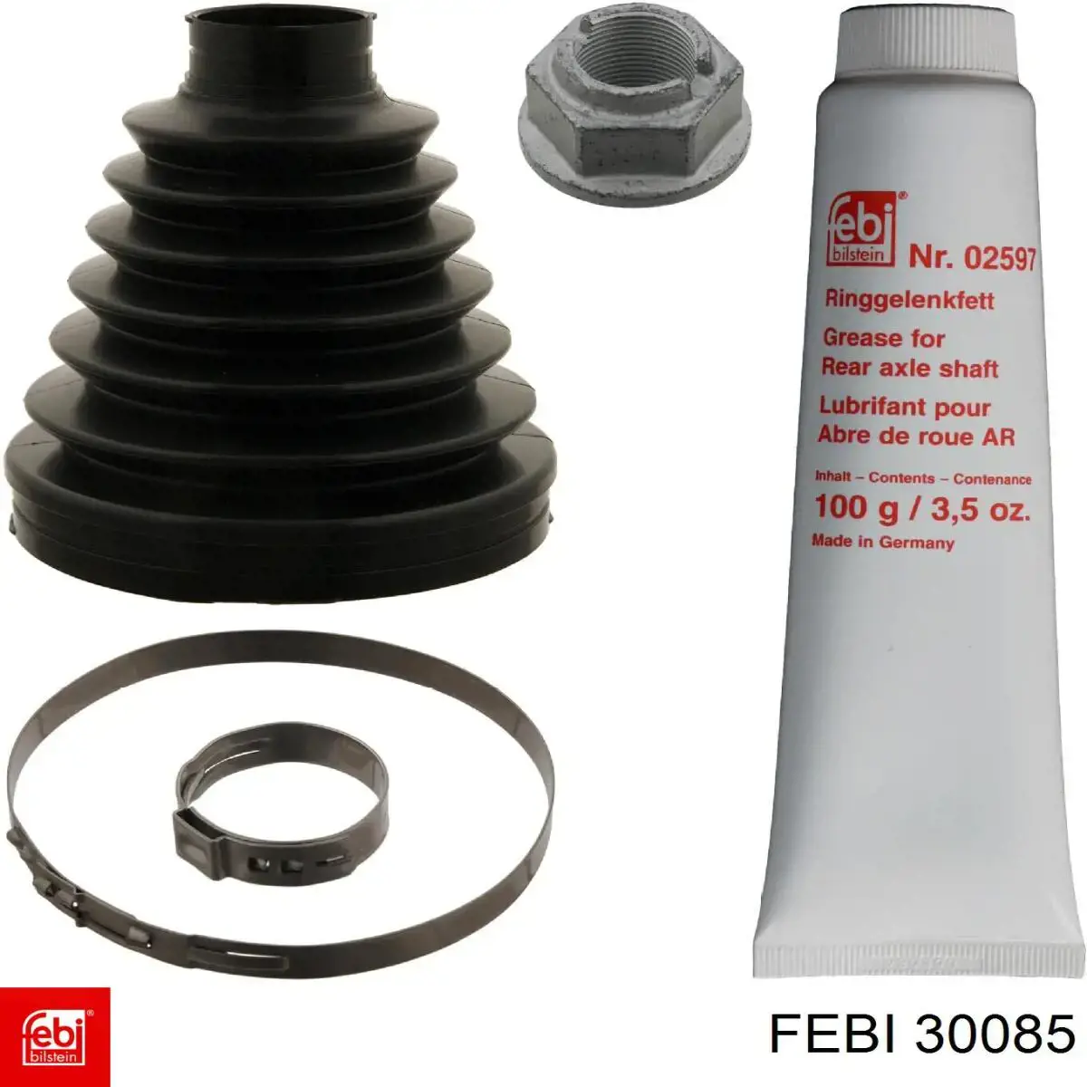 Bota de proteção externa de junta homocinética do semieixo traseiro Febi 30085 preço, a partir de 36,87 USD