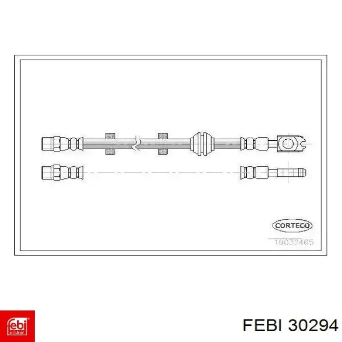 Mangueira do freio dianteira Febi 30294 preço, a partir de 11,51 USD