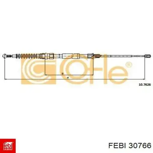 Cabo traseiro direito/esquerdo do freio de estacionamento Febi 30766 preço, a partir de 11,96 USD
