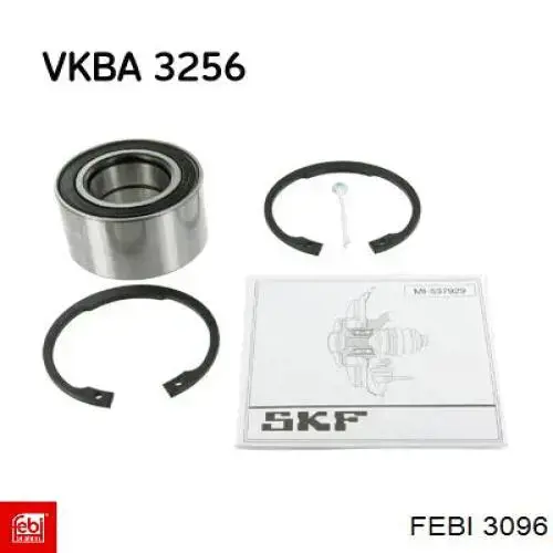 Rolamento de cubo dianteiro Febi 3096 preço, a partir de 17,81 USD