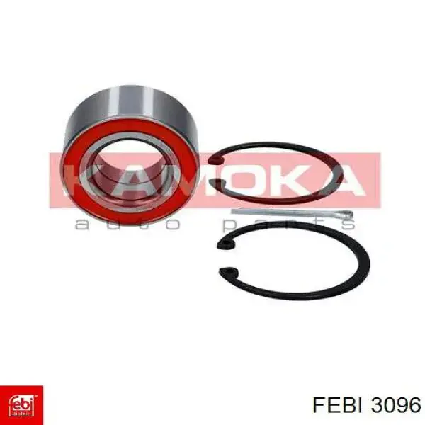Rolamento de cubo dianteiro 3096 Febi