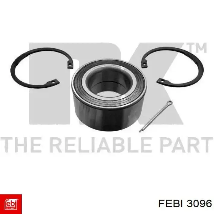 Compre 3096 Febi Rolamento de cubo dianteiro