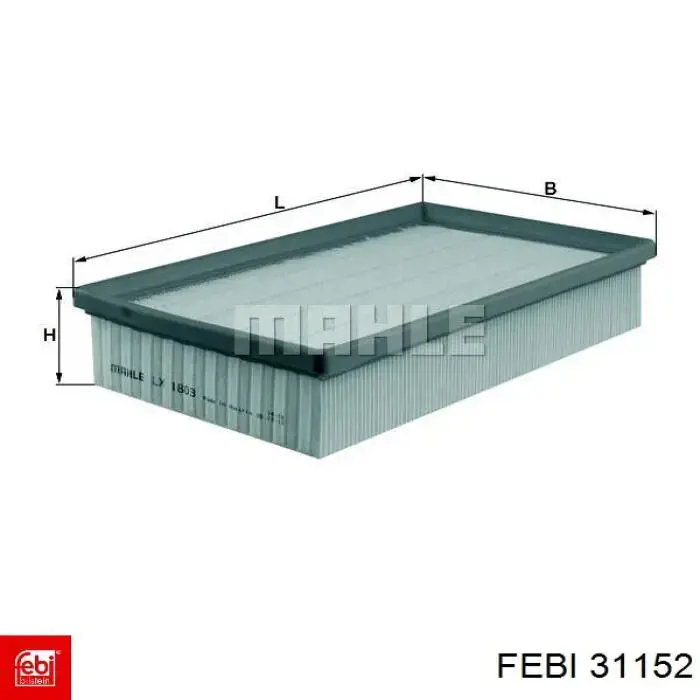 Compre 31152 Febi Filtro de ar