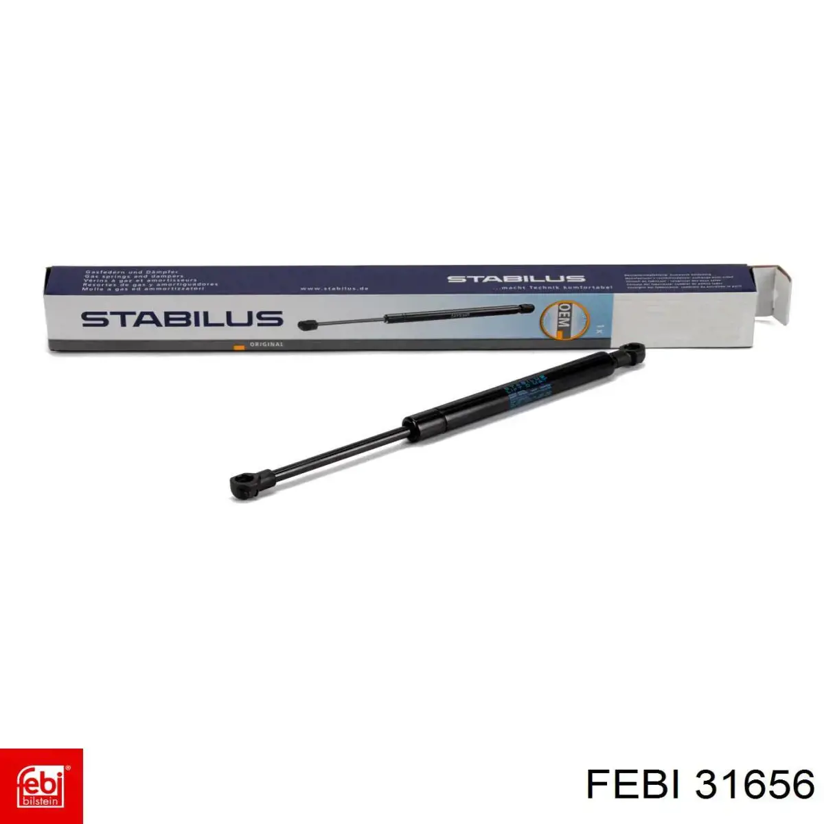 Compre 31656 Febi Amortecedor de tampa de porta-malas (de 3ª/5ª porta traseira)