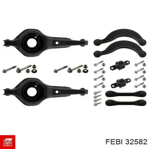 Compre 32582 Febi Braço oscilante inferior esquerdo de suspensão traseira/direita