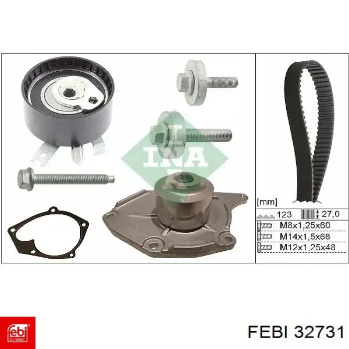 Compre 32731 Febi Correia do mecanismo de distribuição de gás, kit