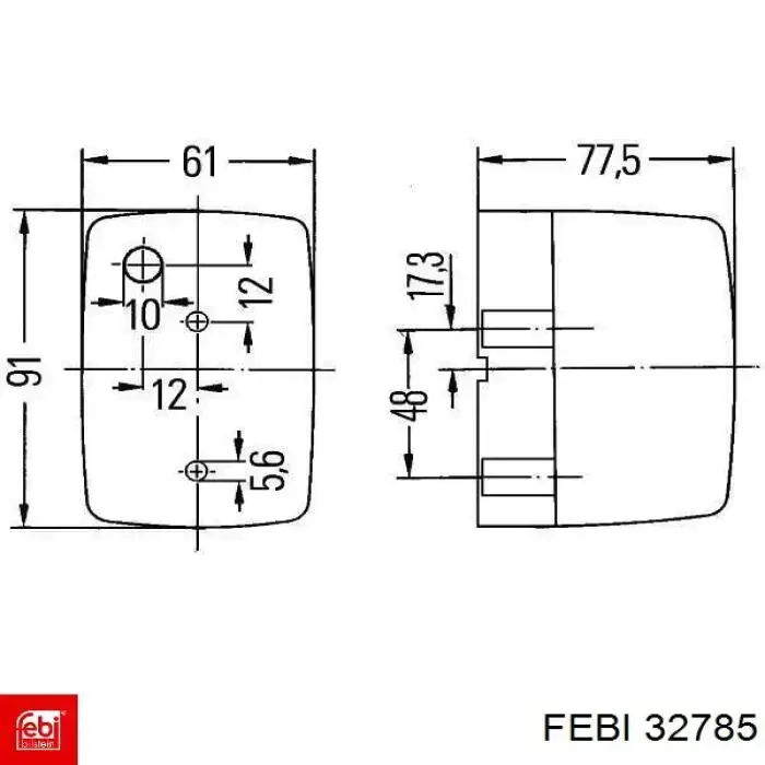 Coxim (suporte) traseiro de motor Febi 32785 preço, a partir de 8,06 USD