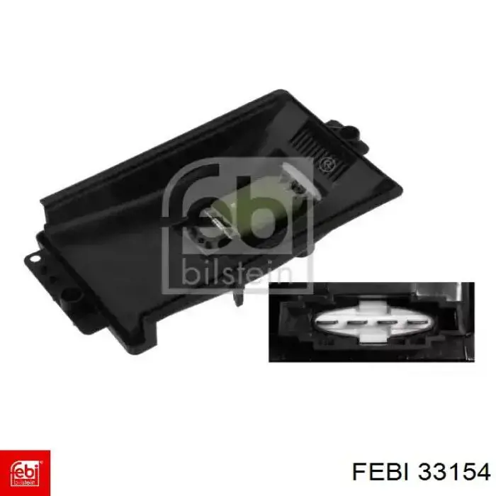 Resistor (resistência) de ventilador de forno (de aquecedor de salão) Febi 33154 preço, a partir de 23,32 USD