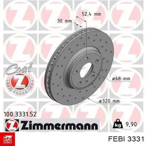 Compre 3331 Febi Coxim (suporte) direito de motor
