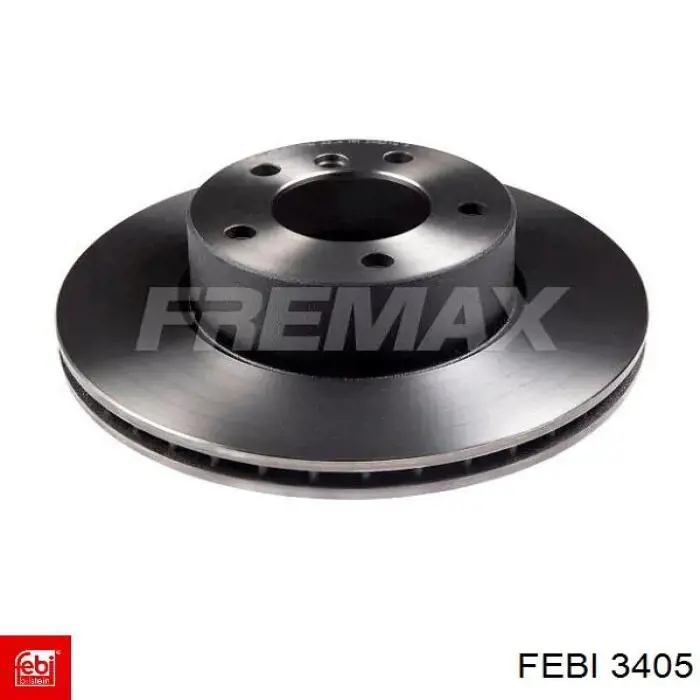 Anel de travagem de rolamento de cubo dianteiro 3405 Febi