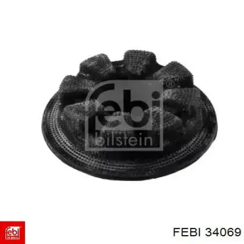 Compre 34069 Febi Espaçador (anel de borracha) da mola traseira superior