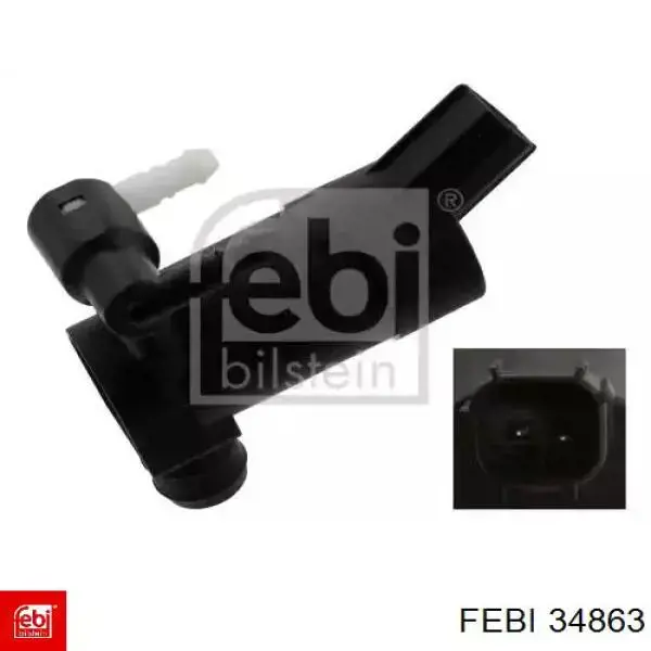Bomba de motor de fluido para lavador de vidro dianteiro/traseiro Febi 34863 preço, a partir de 12,94 USD