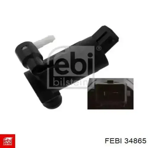 Bomba de motor de fluido para lavador de vidro dianteiro/traseiro Febi 34865 preço, a partir de 29,14 USD