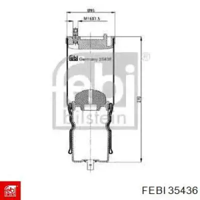 Coxim pneumático de cabina 08026401 Sampa Otomotiv‏