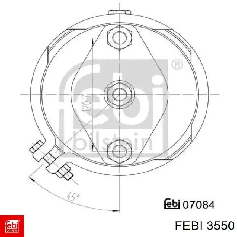 Compre 3550 Febi Coxim (suporte) dianteiro de motor