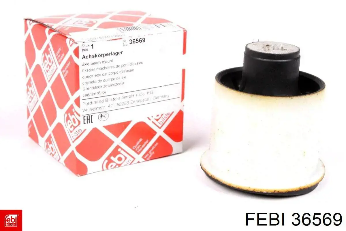 Compre 36569 Febi Bloco silencioso de viga traseira (de plataforma veicular)