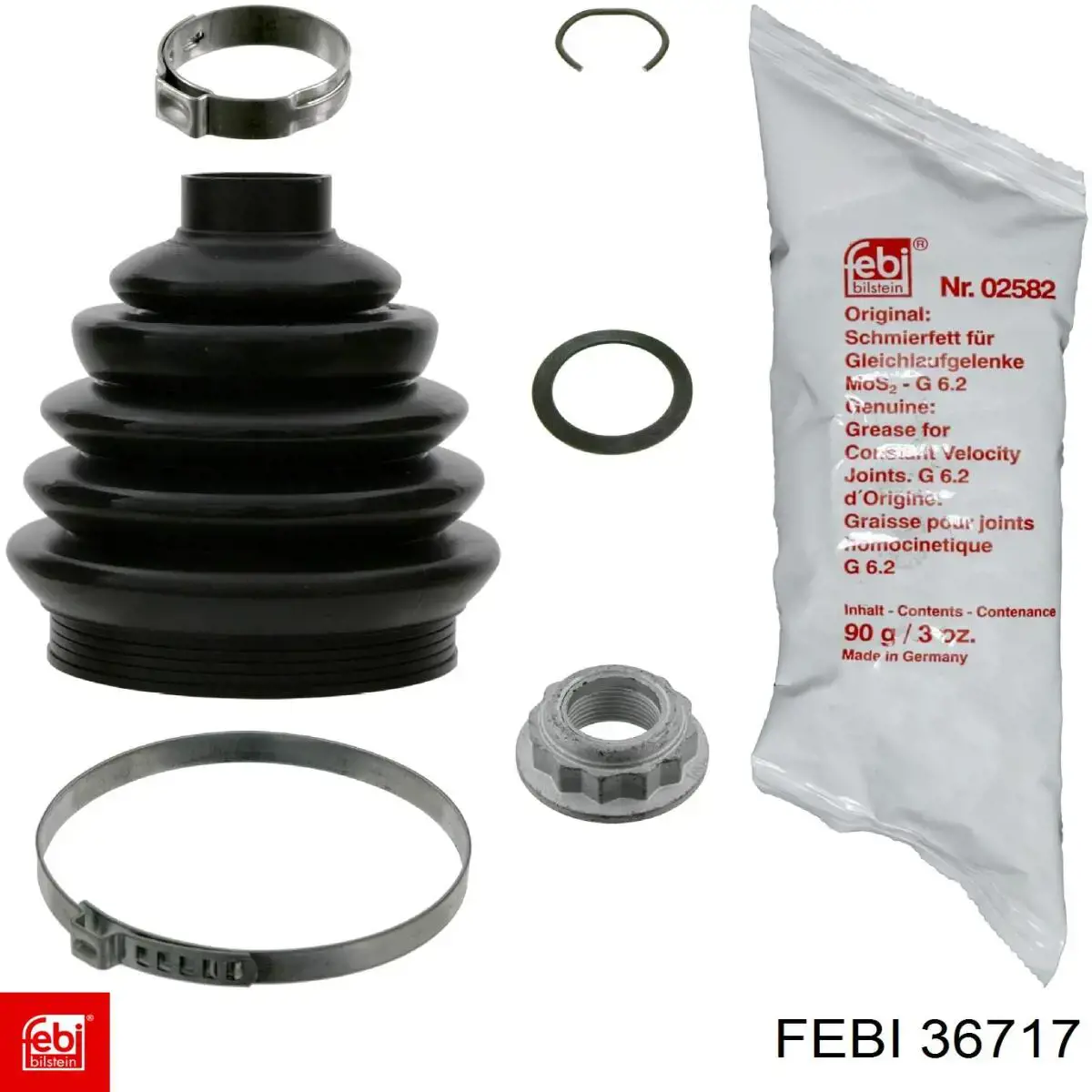 Compre 36717 Febi Bloco silencioso de viga traseira (de plataforma veicular)