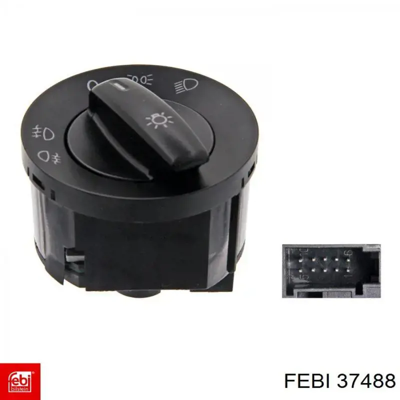 Comutador das luzes no "painel de instrumentos" Febi 37488 preço, a partir de 36,18 USD
