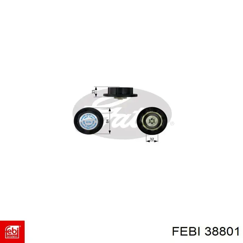 Compre 38801 Febi Tampa (tampão) do tanque de expansão