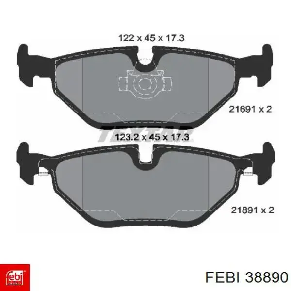 Compre 38890 Febi Mola dianteira