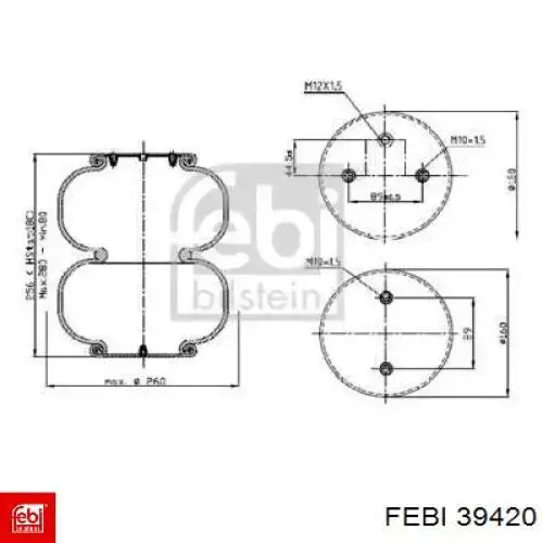 Compre 5002030206P Magnum Technology Coxim pneumático (suspensão de lâminas pneumática) do eixo