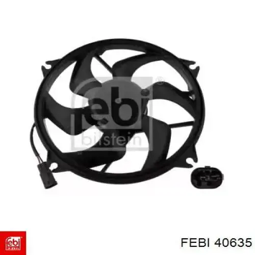 Ventilador elétrico de esfriamento montado (motor + roda de aletas) Febi 40635 preço, a partir de 87,73 USD